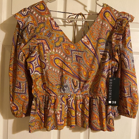 Broadway 38 Multicolor V Neck size M - Picture 2 of 4